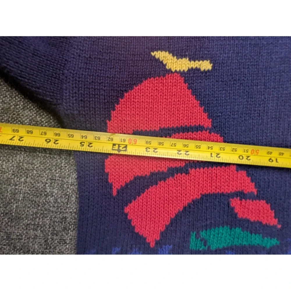 Vintage Gant Boat Sea Themed Graphic Sweater 100% Cotton Knit Pullover Size XL